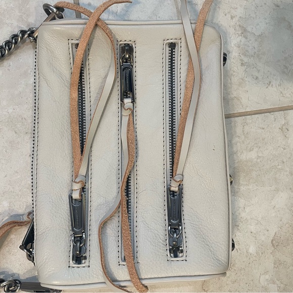 Rebecca Minkoff grey leather Crossbody purse. Brand new never used. Dust bag. - Picture 2 of 2